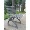 Decorative cast iron chair metal outdoor chair with backrest